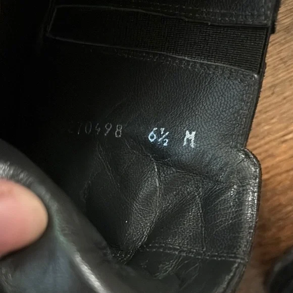 Stuart Weitzman Black Leather Ankle Boots - Picture 9 of 9